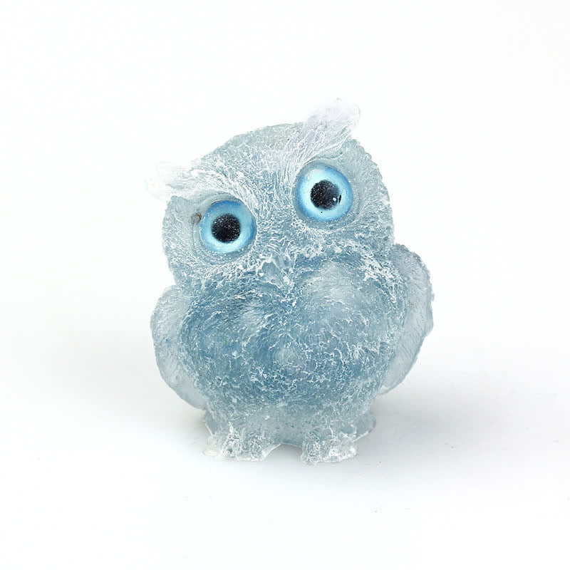 Olivenorma Natural Crystal Owl Gemstone Decoration - Aquamarine - 2.28''(L) * 1.89''(W) * 1.53''(H) - image 25