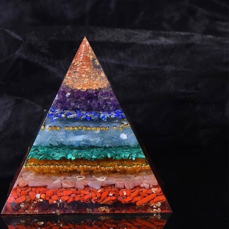 Olivenorma Natural Chakra Balance Orgone Pyramid - image 5