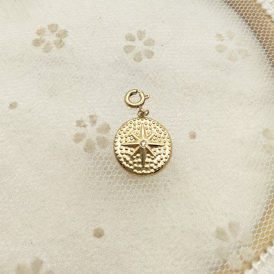 Olivenorma Geometric Round Or Water Drop Crystal Gold Pendant Necklace - Round & White Zircon #5 - Necklace #5 - image 40