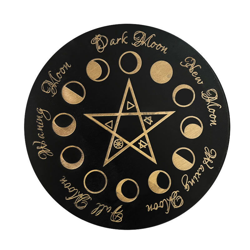 Olivenorma The Wooden Divination Pendulum Game Tarot Card - Black - Pentacle - image 4
