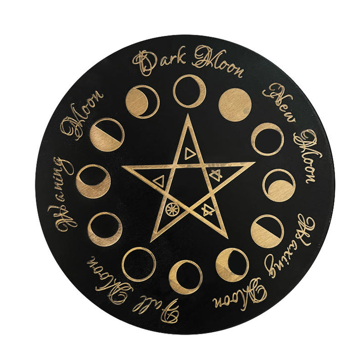 Olivenorma The Wooden Divination Pendulum Game Tarot Card - Black - Pentacle - image 4