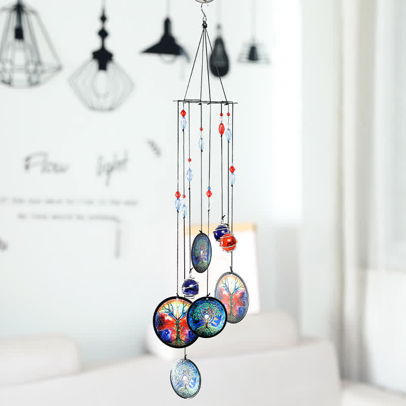 Olivenorma Tree of Life Butterfly Rainbow Wind Chime - image 1