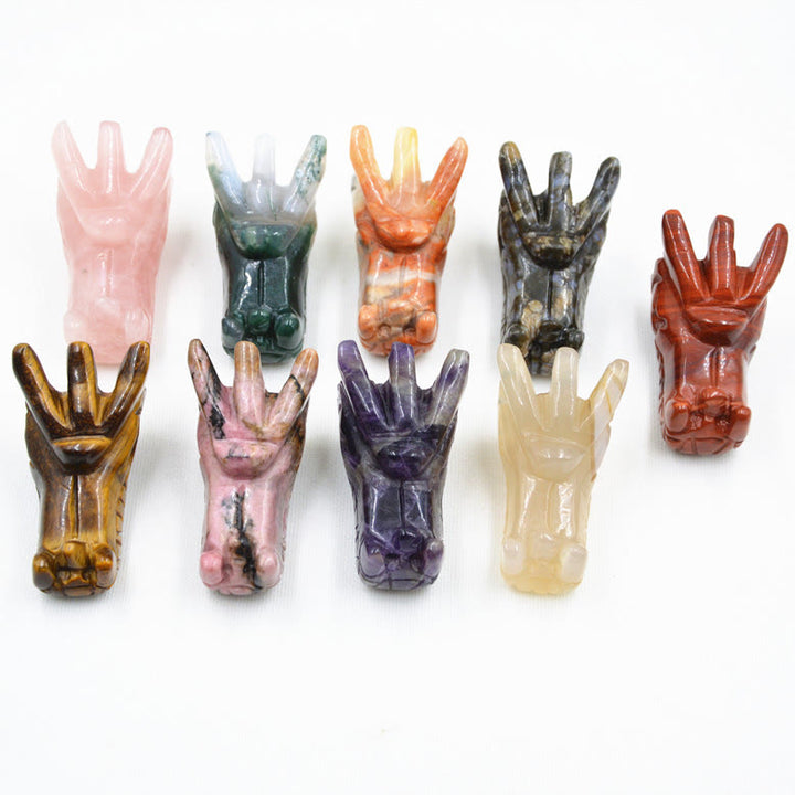 Olivenorma Crystal Dragon Head Gem Crafts Gemstone Decoration - image 24