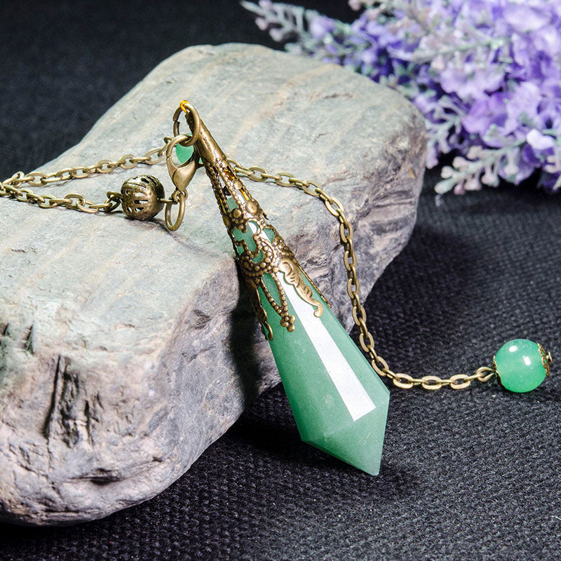 Olivenorma Green Aventurine Energy Balance Pendulum - image 1