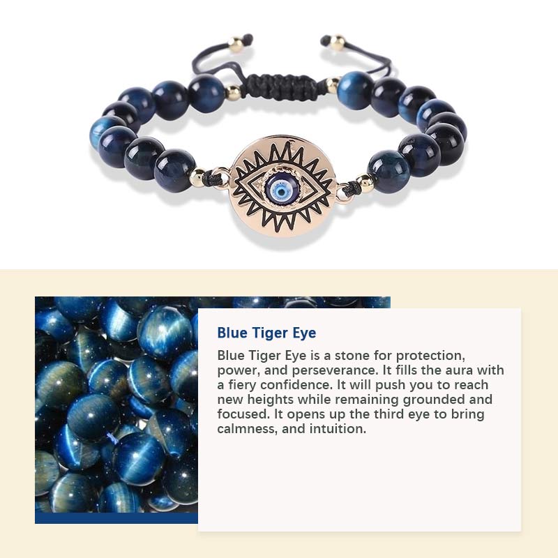 Tiger Eye Evil Eye Protection Bracelet - image 9