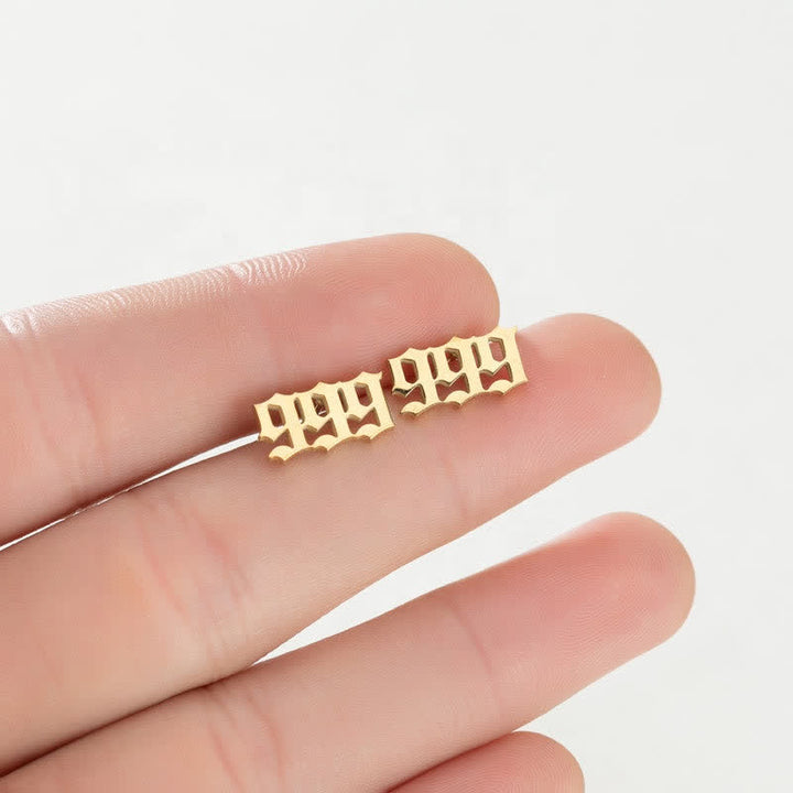 Angel Number Minimalist Earrings - image 10