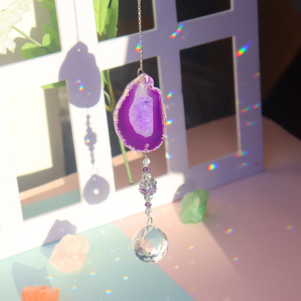 Olivenorma Handmade Hanging Pendant Sun Crystal Wind Chime - image 3