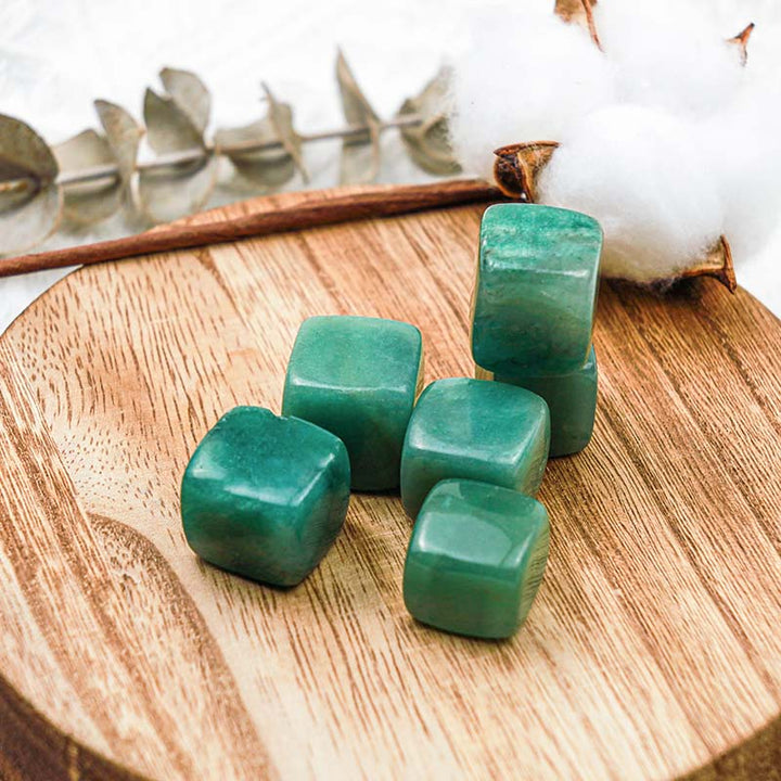 Olivenorma Green Aventurine Crystal Cube - image 2