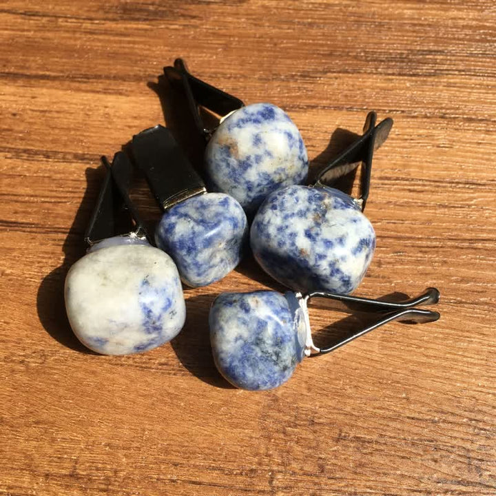 Olivenorma Natural Crystal Car Air Vent Decoration - Blue Sodalite - image 21