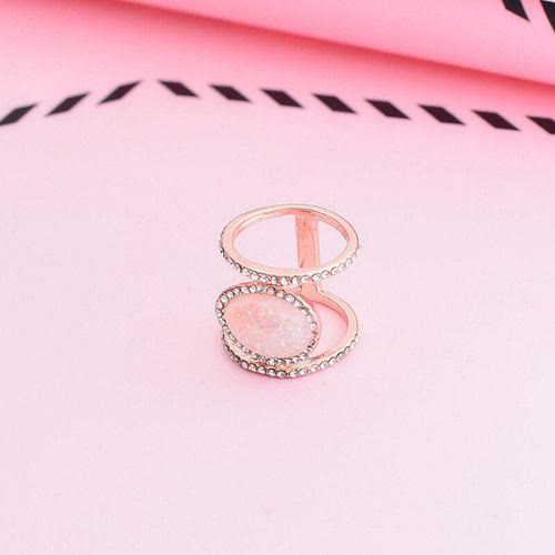Olivenorma Irregular Moonstone Ring - Moonstone&Rose Gold - 10 - image 1