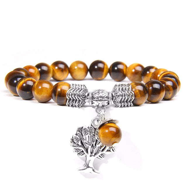 Natural Crystal Tree Of Life Bracelet - Tiger Eye - image 20