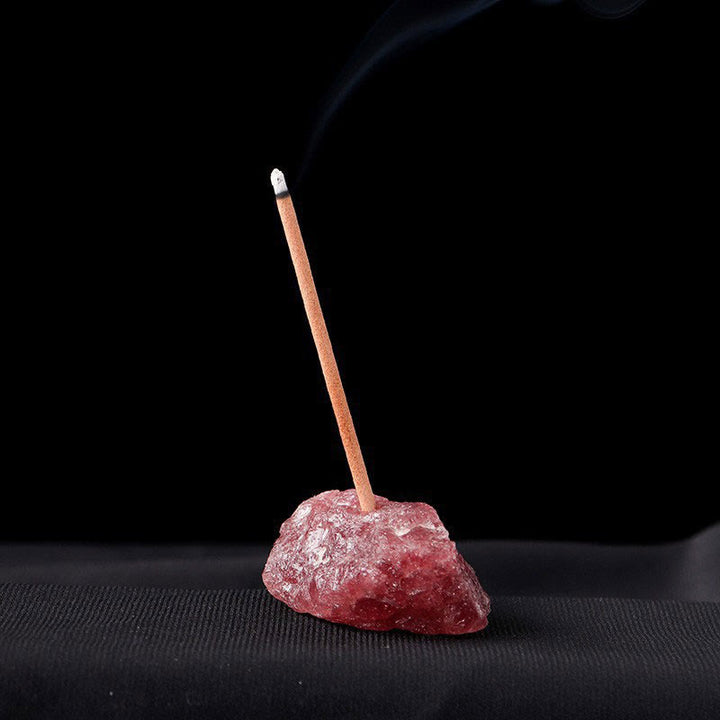 Olivenorma Crystal Raw Stone Incense Stick Holder Gemstone Decoration - image 7
