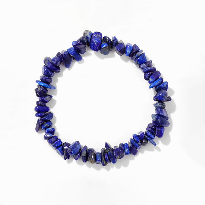 Olivenorma Colorful Natural Irregular Gravel Bracelet - Lapis Lazuli - image 23