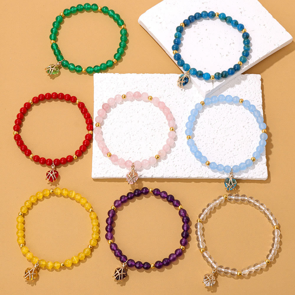 Olivenorma Natural Stone Heart Love Charm Bracelet - image 29