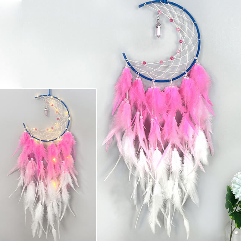 Olivenorma Moon With Blue Topaz Pendan Dream Catcher - image 10