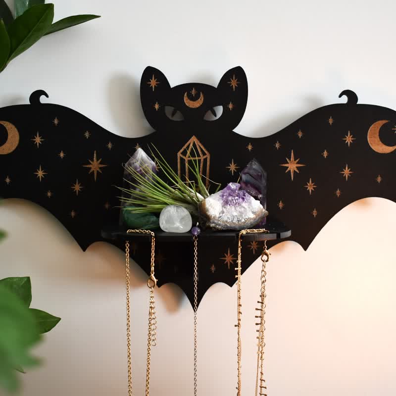 Olivenorma Celestial Bat Altar Crystal Shelf - image 4