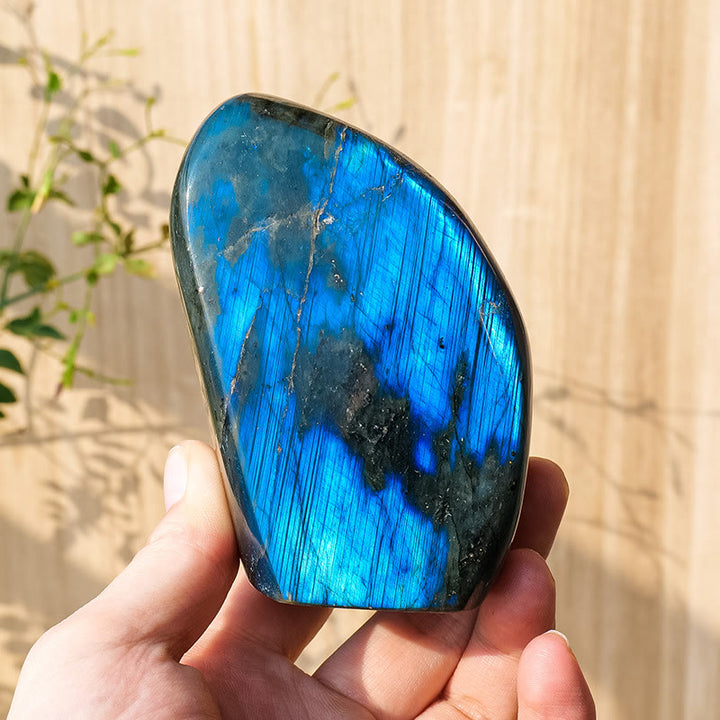 Olivenorma Natural Labradorite Rough Stone Gemstone Decoration - 450-500g - image 8