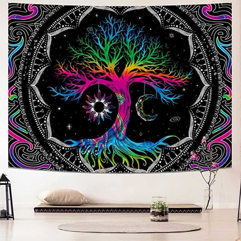 Olivenorma Tree Of Life Vintage Wall Hanging Tapestry - 90.55"*70.86"(230*180cm) - image 0