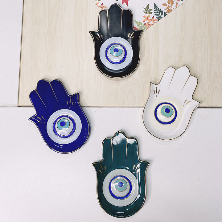 Olivenorma Hamsa Small Tray Evil Eye Jewelry Plate Coaster - image 21
