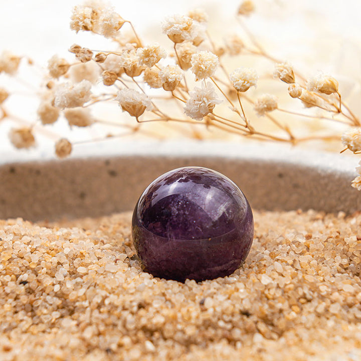 Olivenorma Amethyst Cleansing Soul Crystal Sphere - Amethyst - image 0