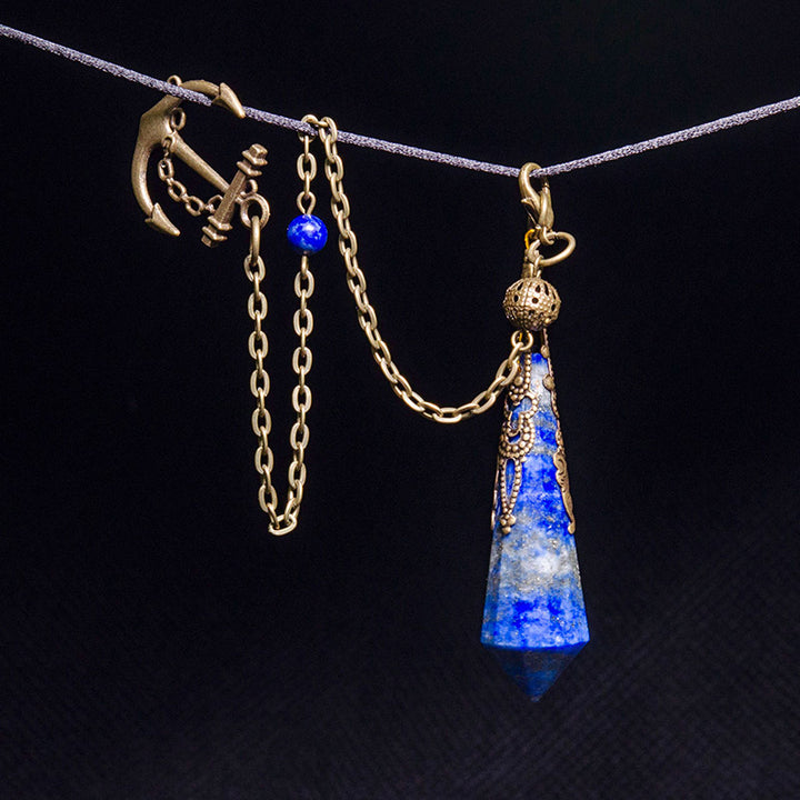 Lapis Lazuli Retro Positive Pendulum - image 2