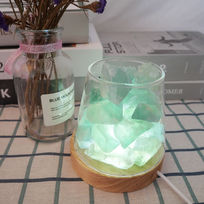Olivenorma Goblet of Fire Shape Crystal Or Himalayan Pink Salt Lamp - image 11