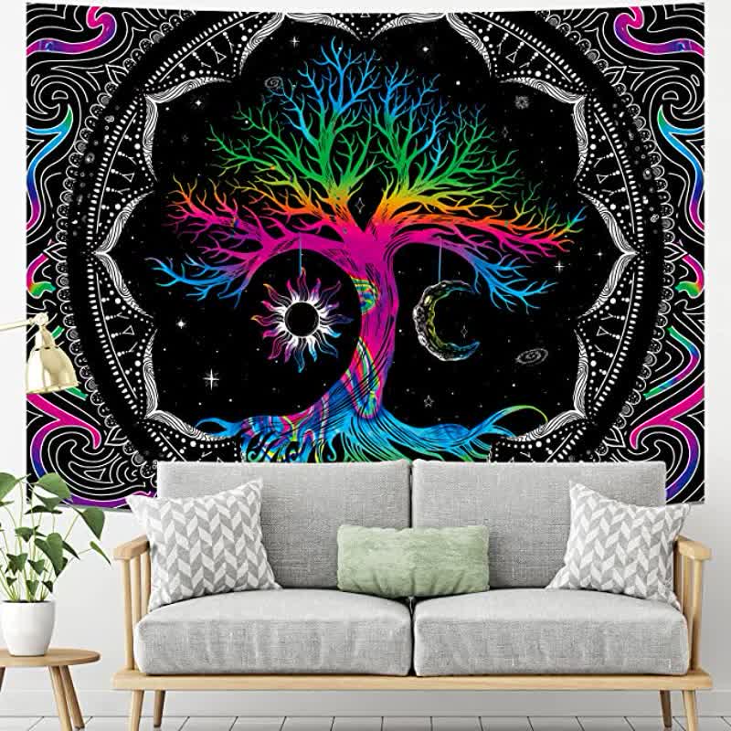 Olivenorma Tree Of Life Vintage Wall Hanging Tapestry - image 2