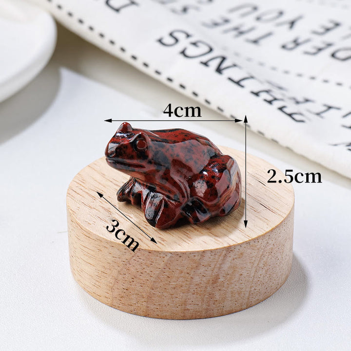 Olivenorma Natural Gemstone Carved Frog Statue Gemstone Decoration - image 40