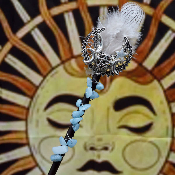 Olivenorma Natural Fairy Moon With Feather Crystal Wands - image 18