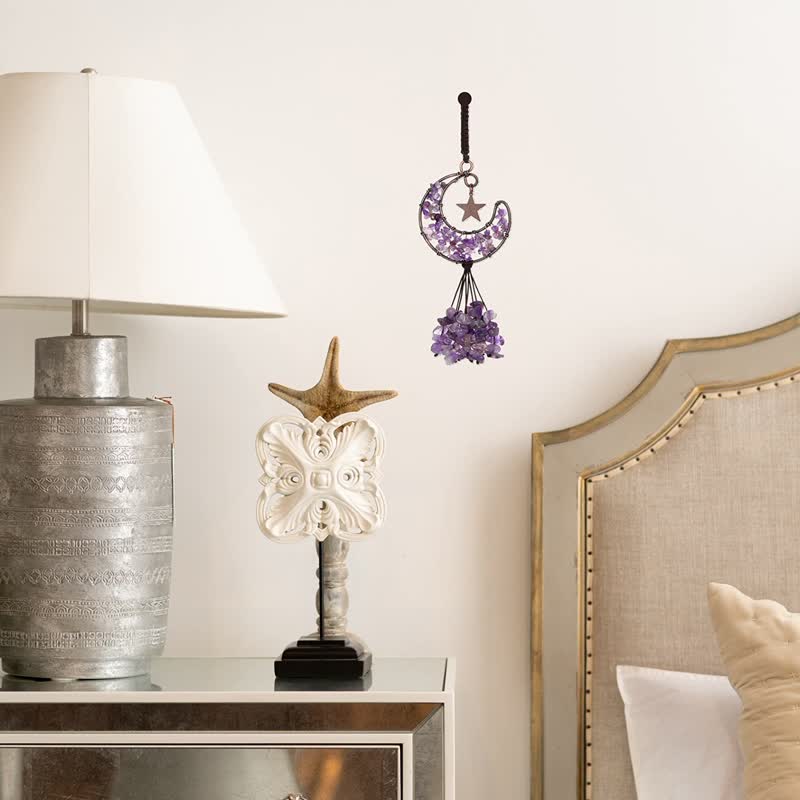 Olivenorma Moon And Star Chakra Crystal Wind Chime - image 9