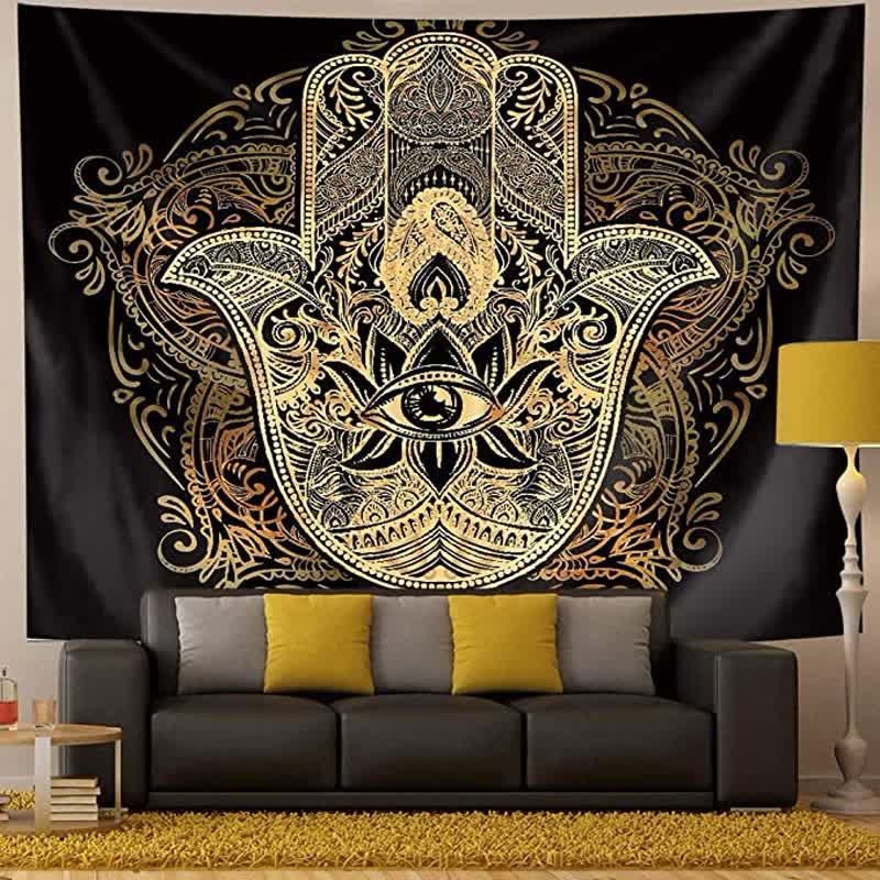 Hamsa Vintage Wall Hanging Protection Tapestry - image 1