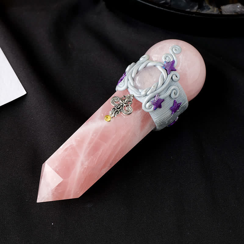  Olivenorma Natural Rose Quartz Crystal Wands - image 2