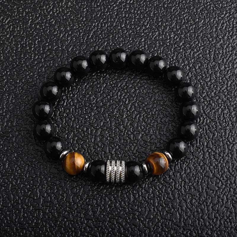 Olivenorma Red Tiger Eye Obsidian Men Bracelet - image 1