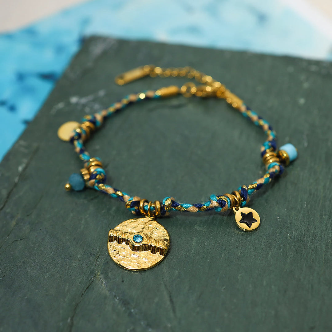 Olivenorma Bohemian 18k Stainless Steel Vintage Braided Bracelet - image 2