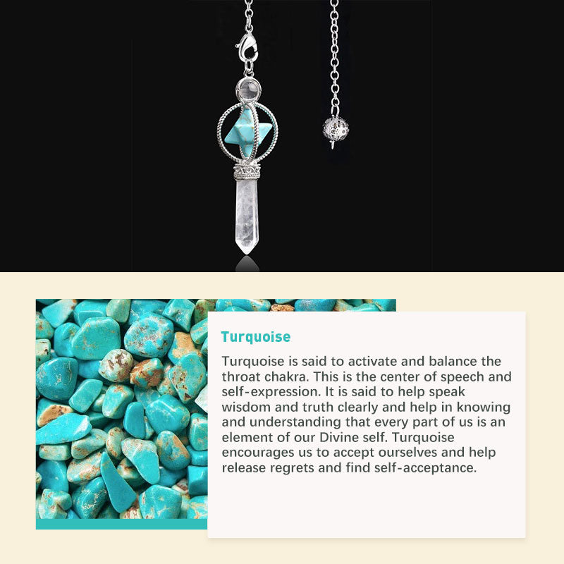 Natural Crystal Stone Pendulum - image 19
