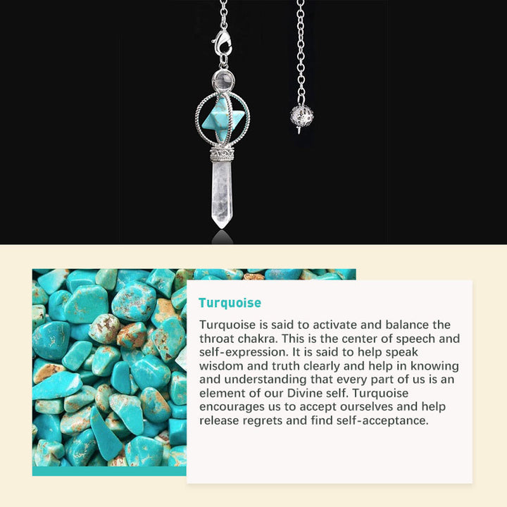 Natural Crystal Stone Pendulum - image 19