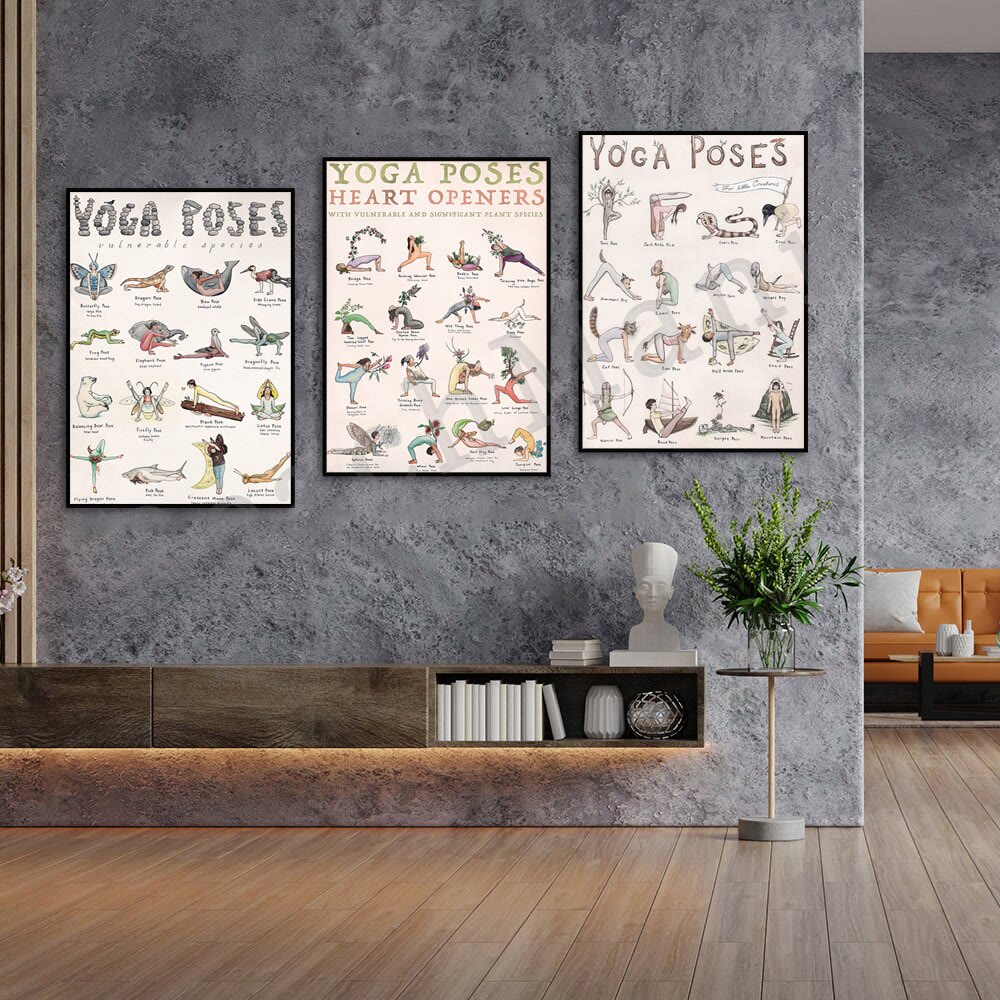 Olivenorma Yoga Partner Pose Heart Openers Poster - image 6