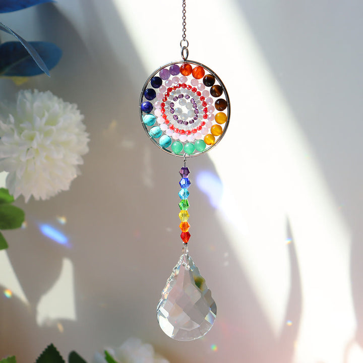 Olivenorma Crystal Suncatchers Handmade Chakra Wind Chime - Chakra - image 16