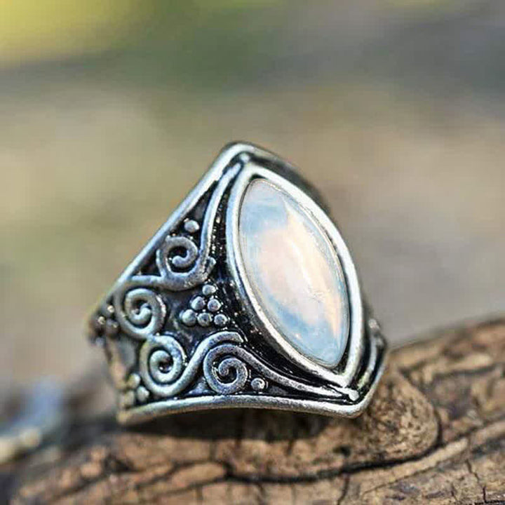 Olivenorma Moonstone Healing Protection Ring - image 9