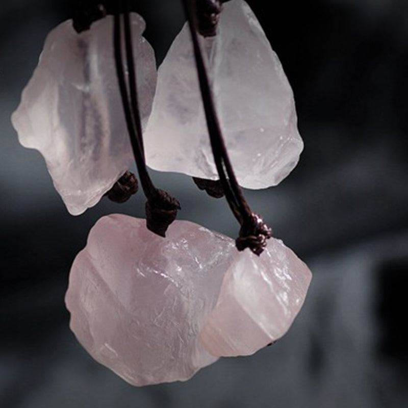 Natural Rose Quartz Gemstone Neclace - image 3