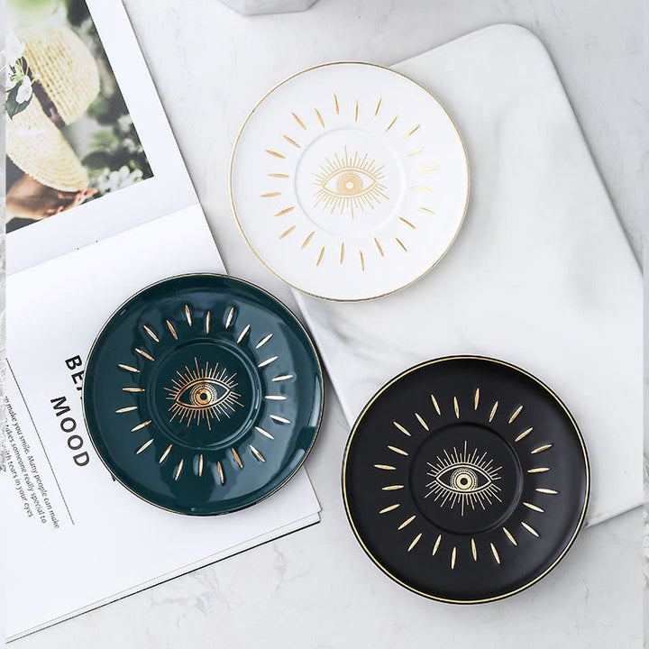 Olivenorma Evil Eye Ceramic Jewelry Storage Tray Coaster - image 8