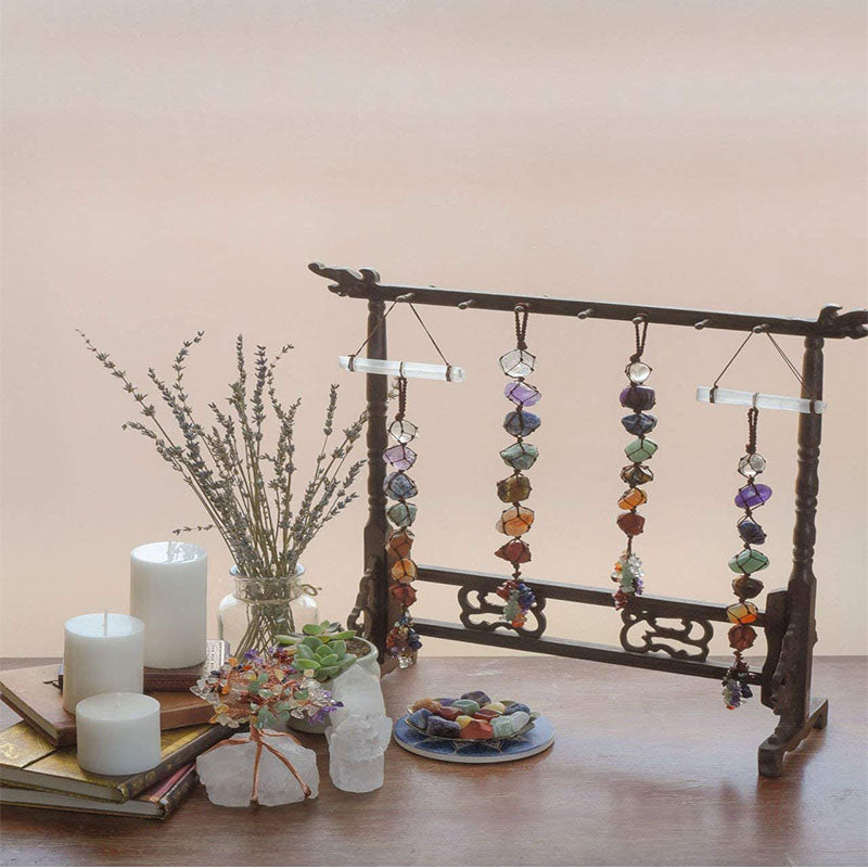 Olivenorma The 7 Chakra Healing Reiki Stone Meditation Tassel Decoration - image 3
