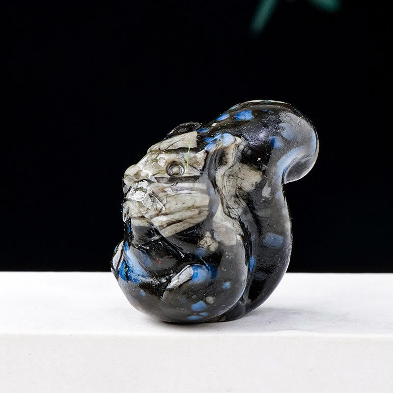 Olivenorma Natural Crystal Squirrel Carving Ornament Gemstone Decoration - image 24