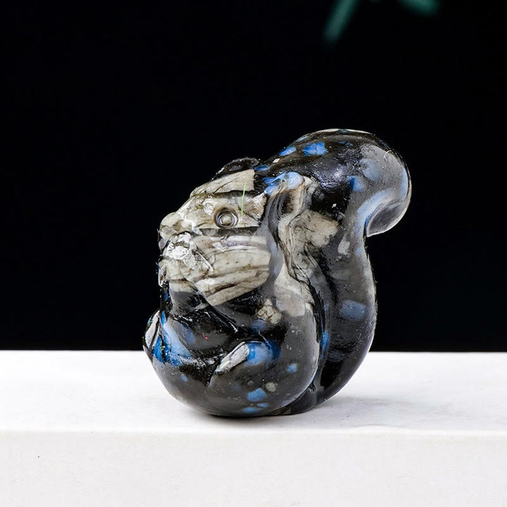 Olivenorma Natural Crystal Squirrel Carving Ornament Gemstone Decoration - image 24
