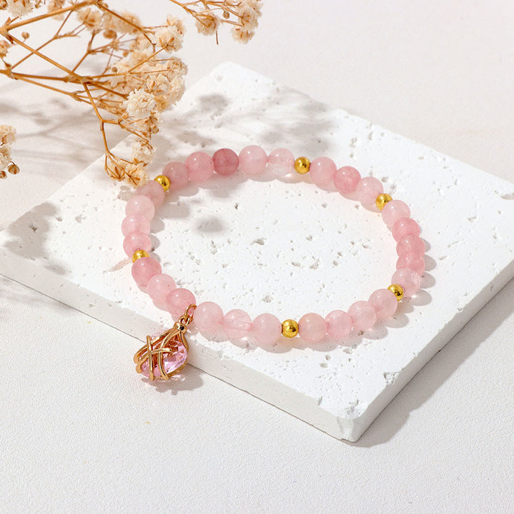 Olivenorma Natural Stone Heart Love Charm Bracelet - image 22