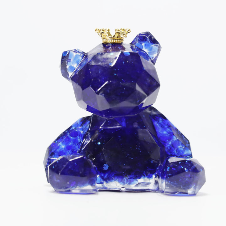 Olivenorma Crystal Gravel Resin Bear Ornament Gemstone Decoration - Sapphire - image 15