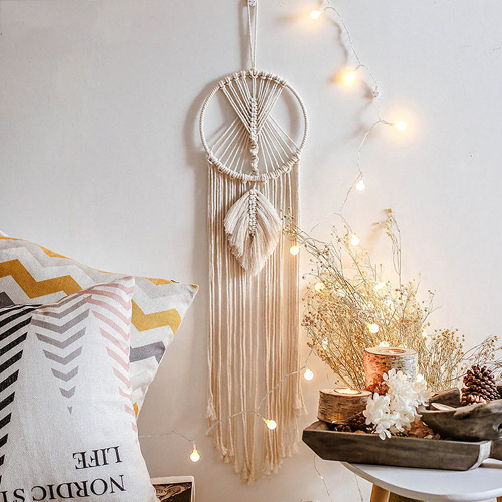 Olivenorma Cotton Rope Tapestry Dream Catcher - Circle - image 6