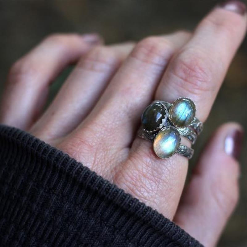 Olivenorma "Gentle Moonlight" - Vintage Moonstone Ring - image 1