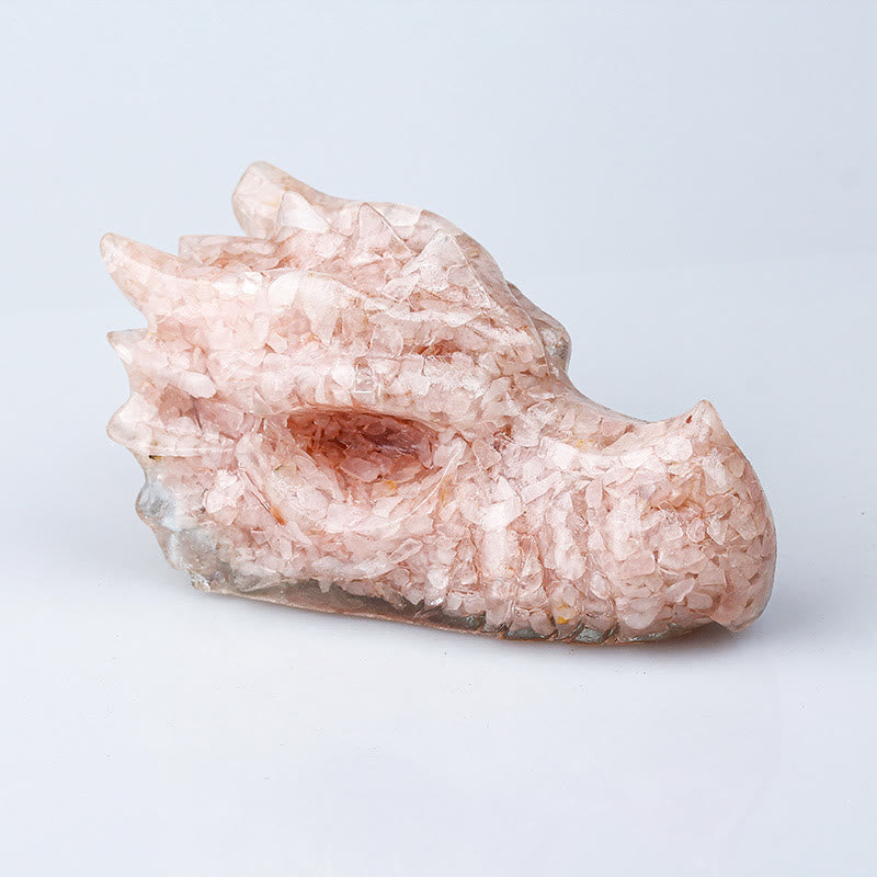 Olivenorma Crystal Epoxy Faucet 1kg Ornament Gemstone Decoration - Rose Quartz - image 1