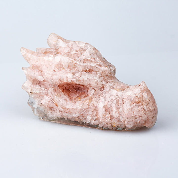 Olivenorma Crystal Epoxy Faucet 1kg Ornament Gemstone Decoration - Rose Quartz - image 1